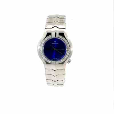 Tag Heuer Diamond Bezel Blue Dial Ladies Estate Watch