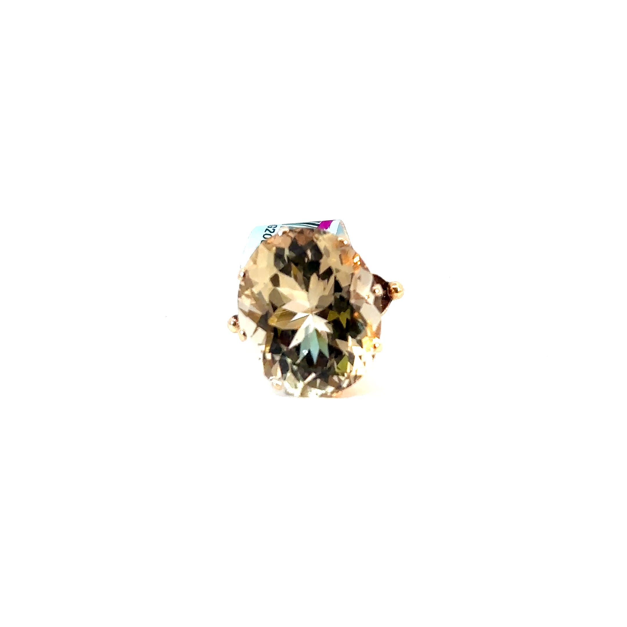 14K Yellow Gold Citrine Estate Ring