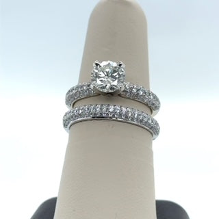 18K White Gold Brilliant Diamond Wedding Ring