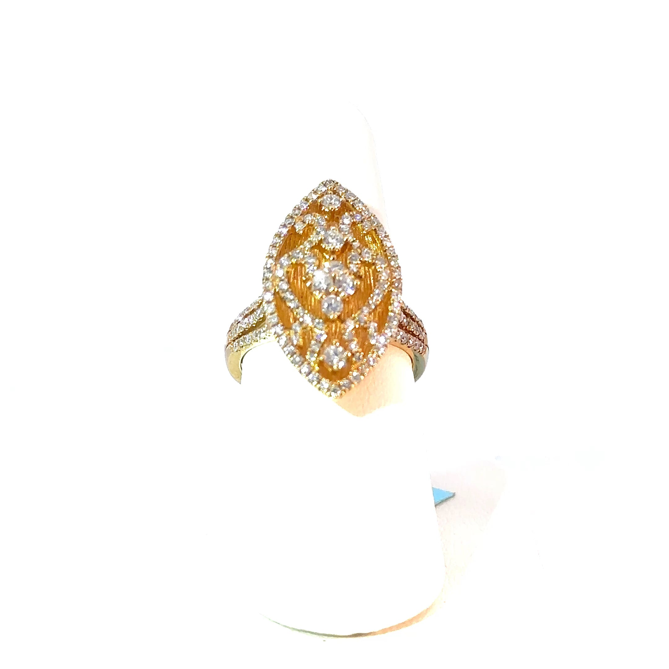 18K Yellow Gold Diamond New Ring