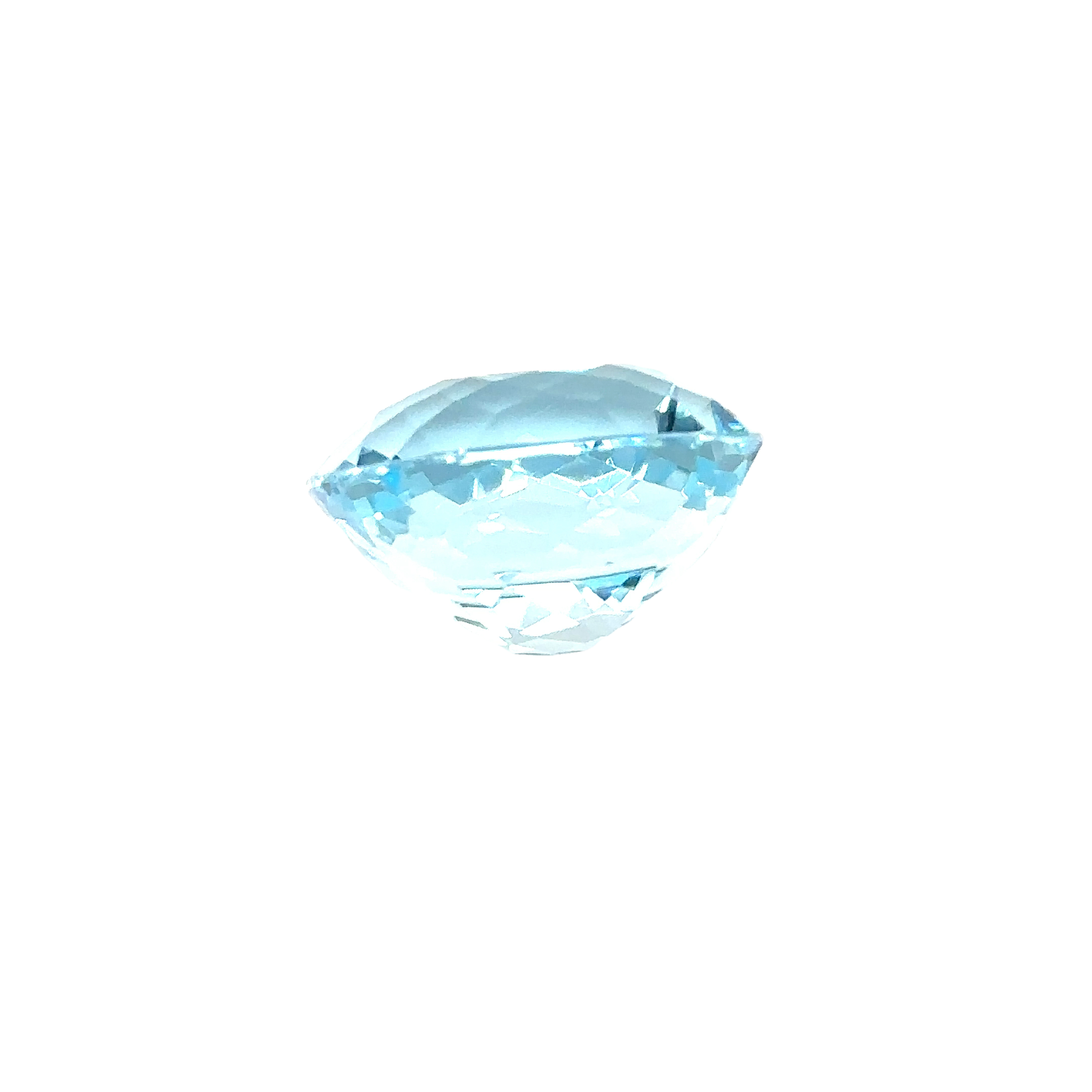 Aquamarine - Natural Cushion Cut Caribbean Blue Gemstone