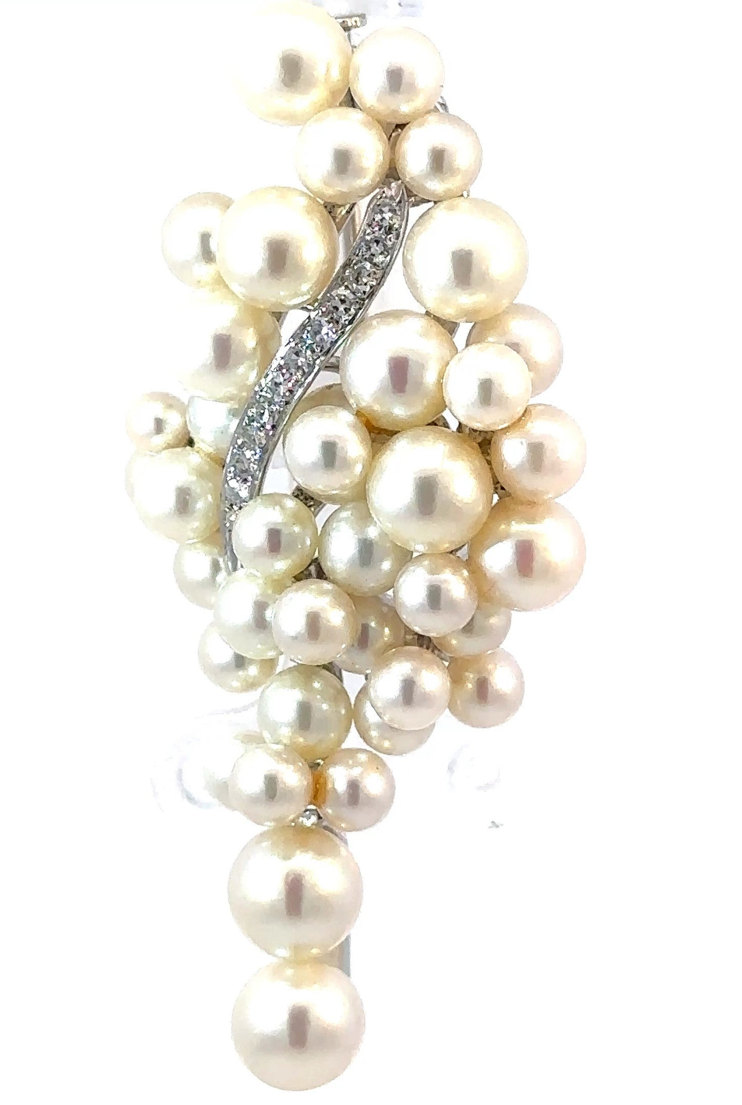 14KW Mikimoto Pearl and Diamond Fashion Brooch/Pendant