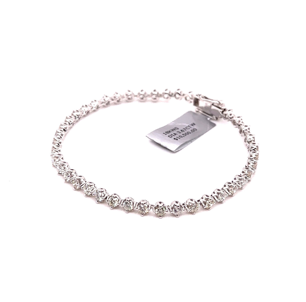 18KW Diamond Tennis Fashion Bracelet