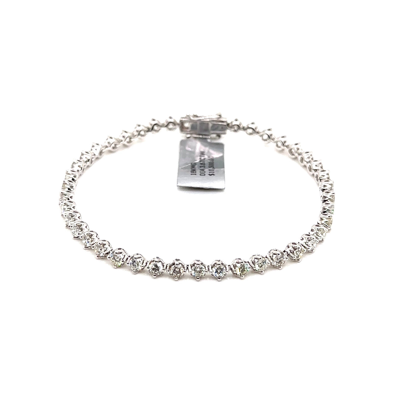 18KW Diamond Tennis Fashion Bracelet