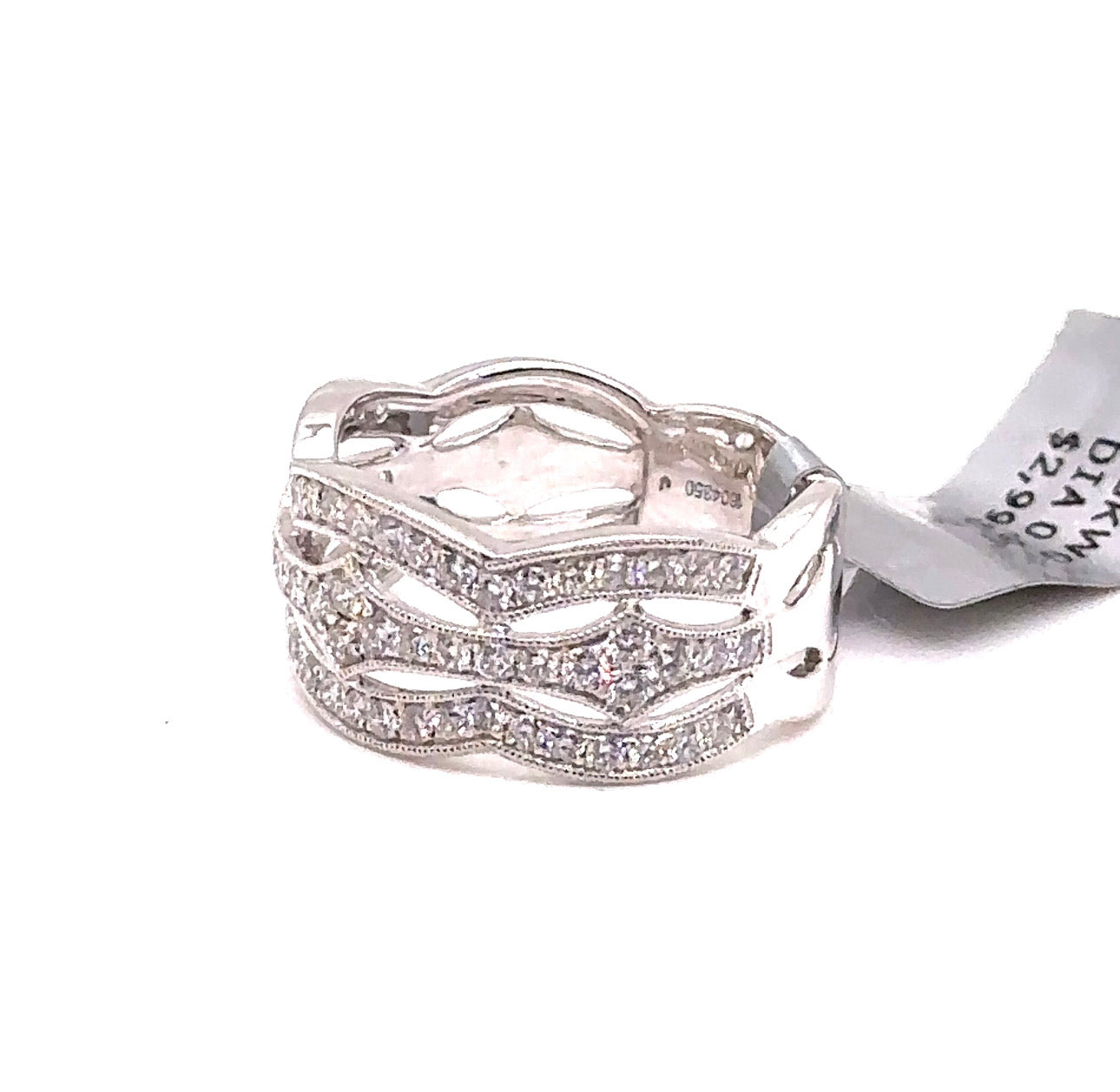 18KW Diamond Combined Stackable Fashion Ring