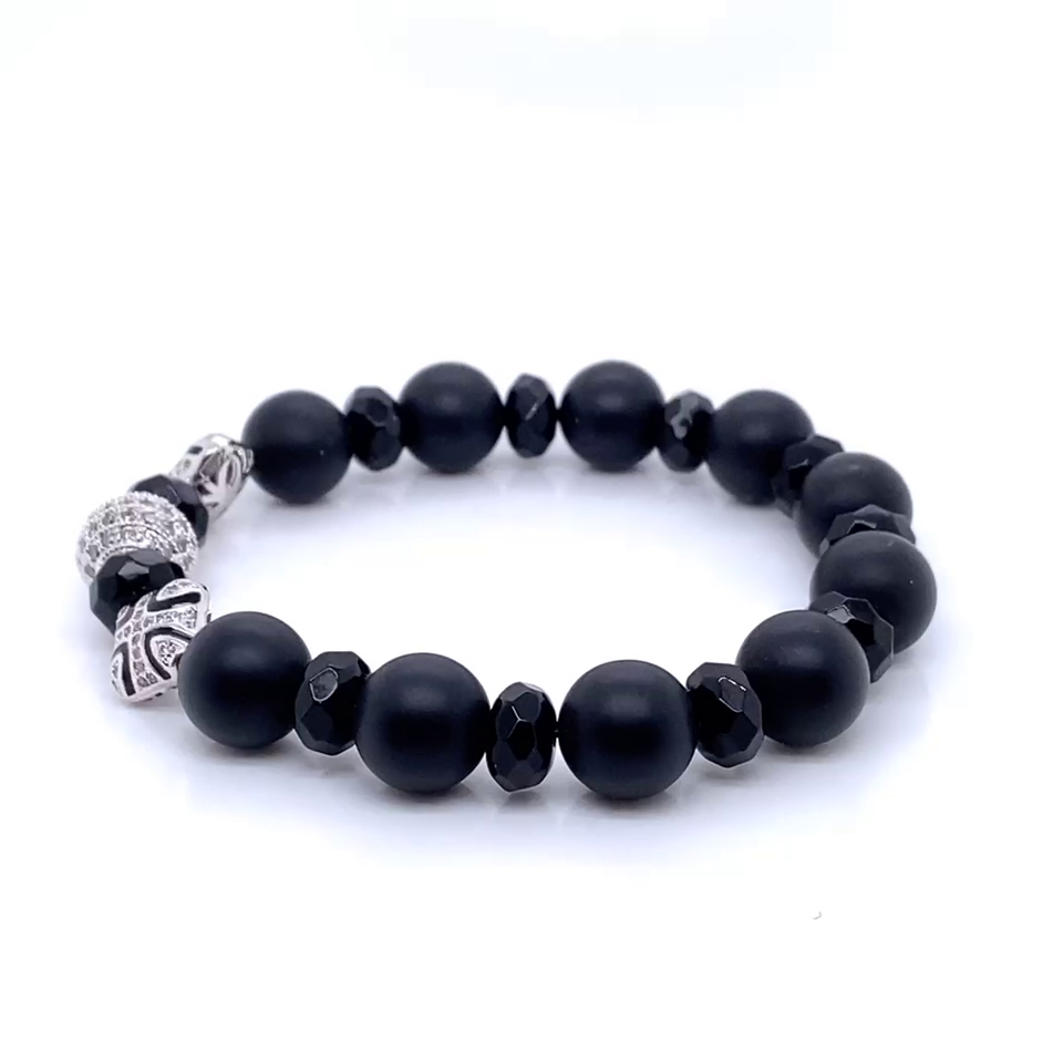 TJS & SK Designs Black Onyx Fashion Bracelet