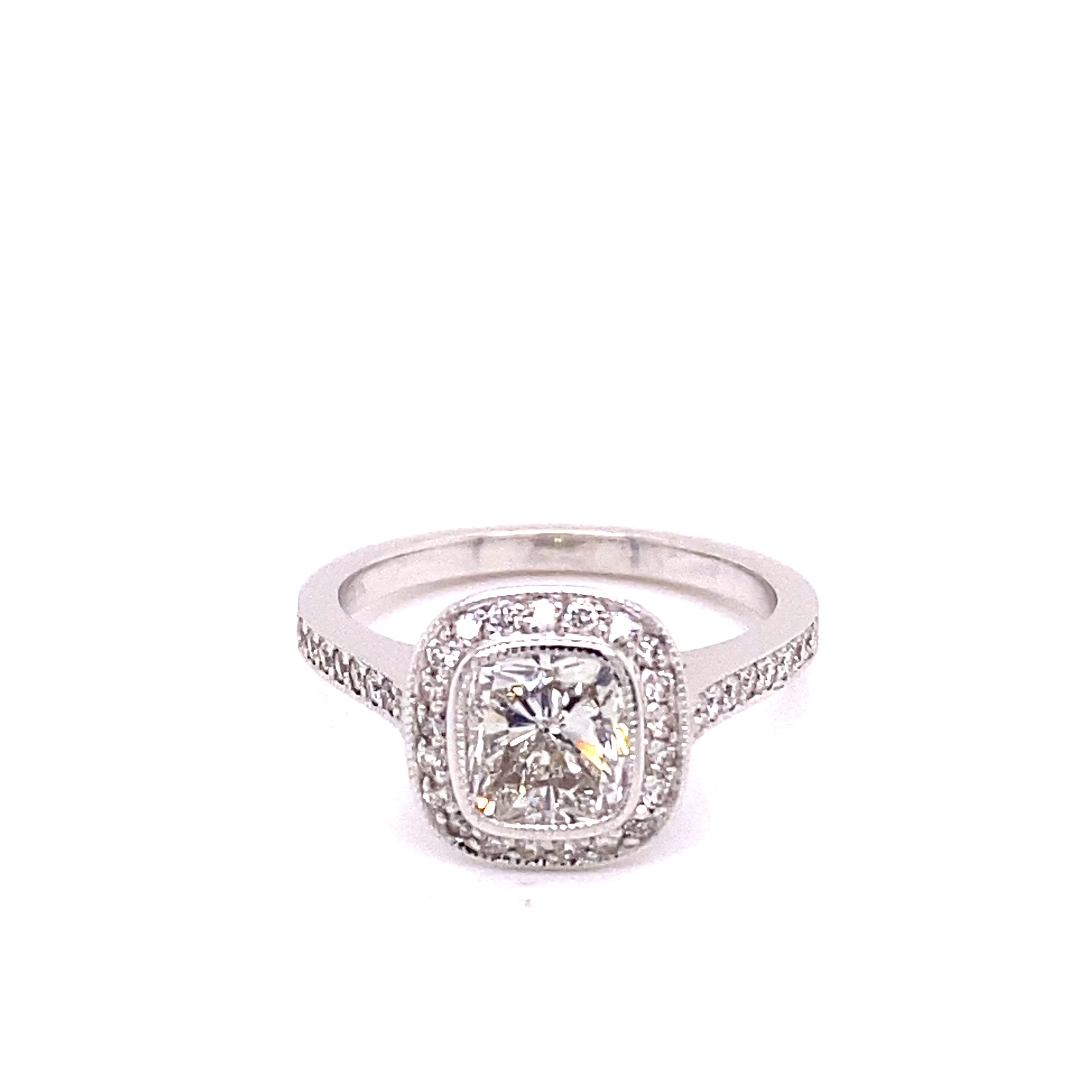 18KW Custom Diamond Engagement Ring