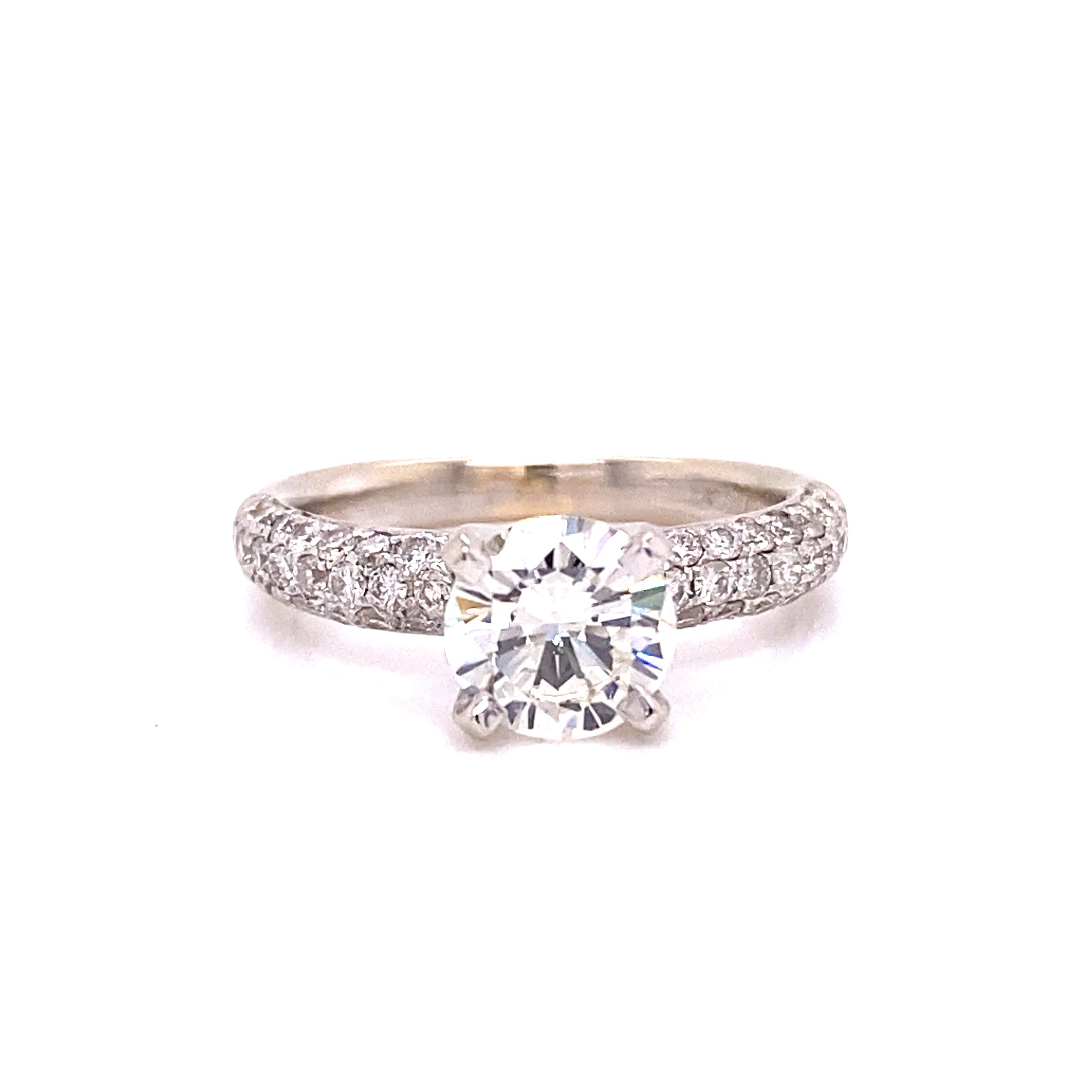18K White Gold Brilliant Diamond Wedding Ring
