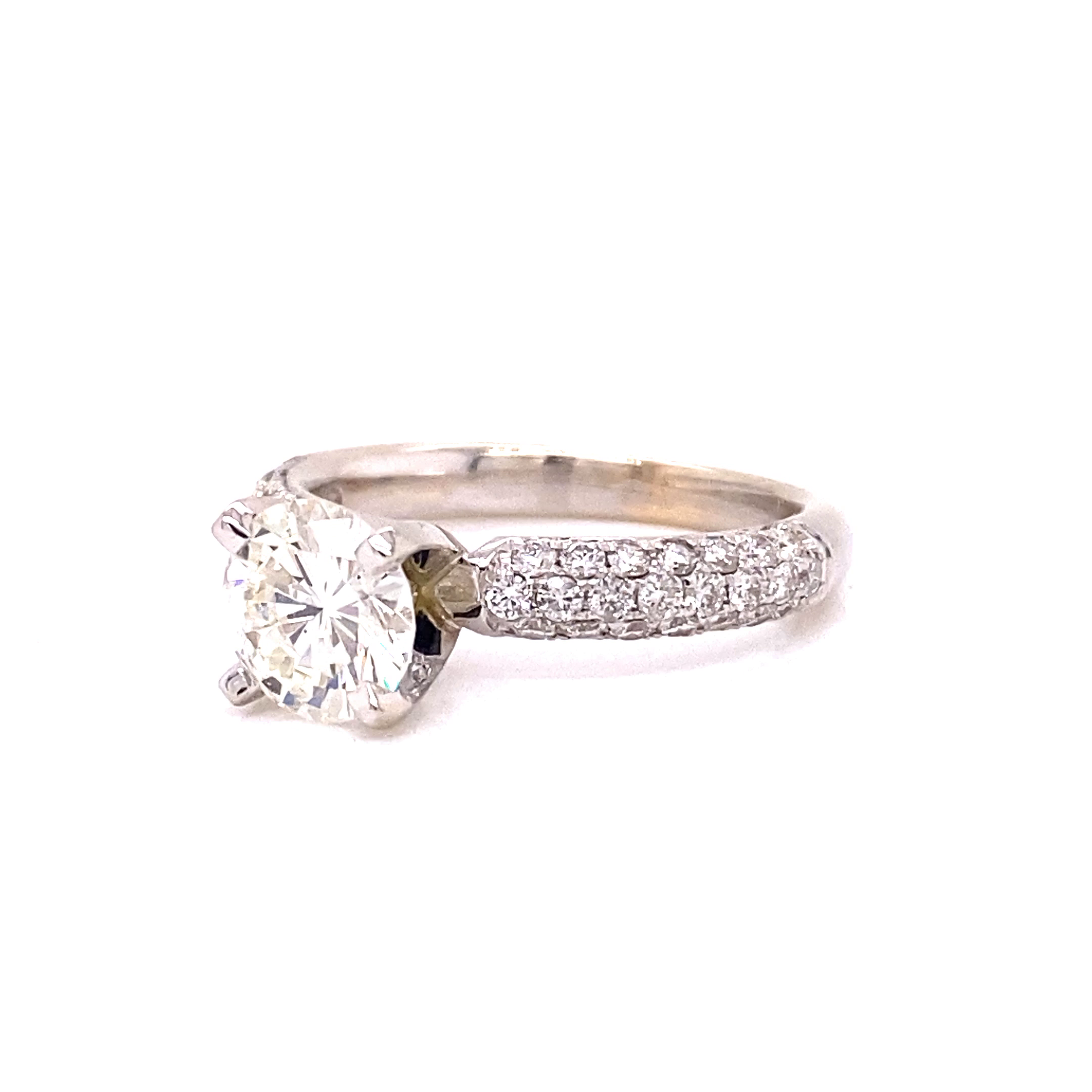 18K White Gold Brilliant Diamond Wedding Ring