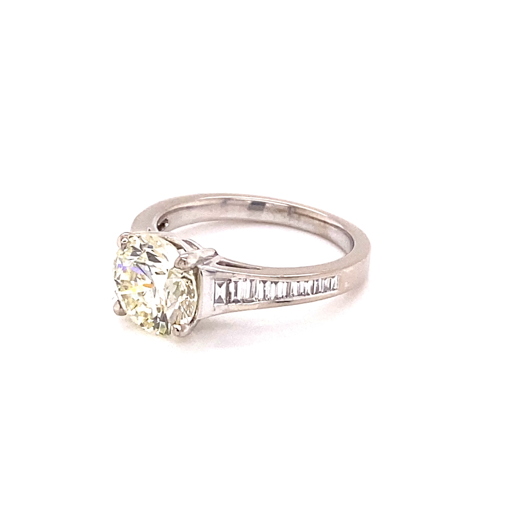Platinum Custom 2.30ct Diamond Engagement Ring