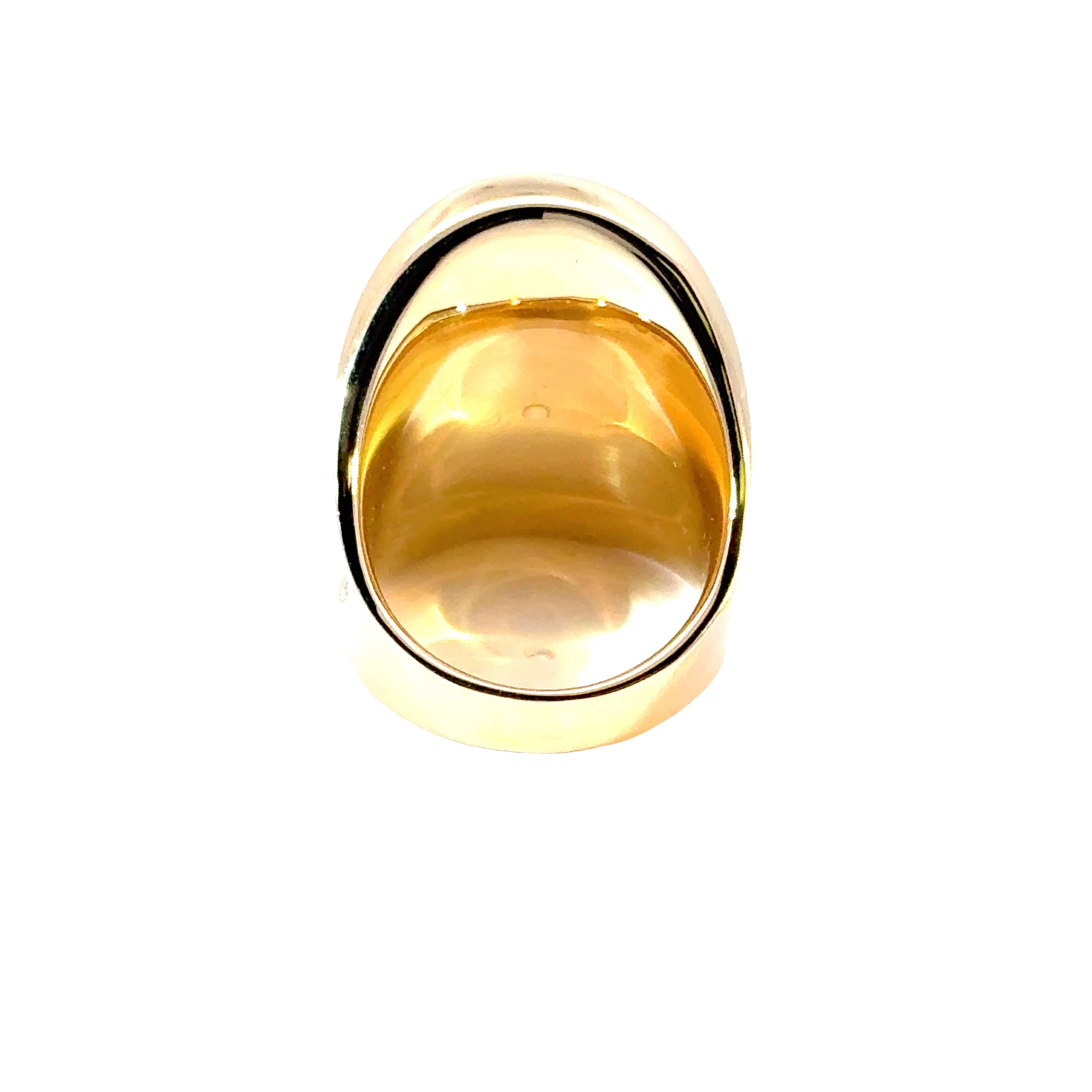 18k Yellow Gold 157 Natural White Pave Diamond Ring