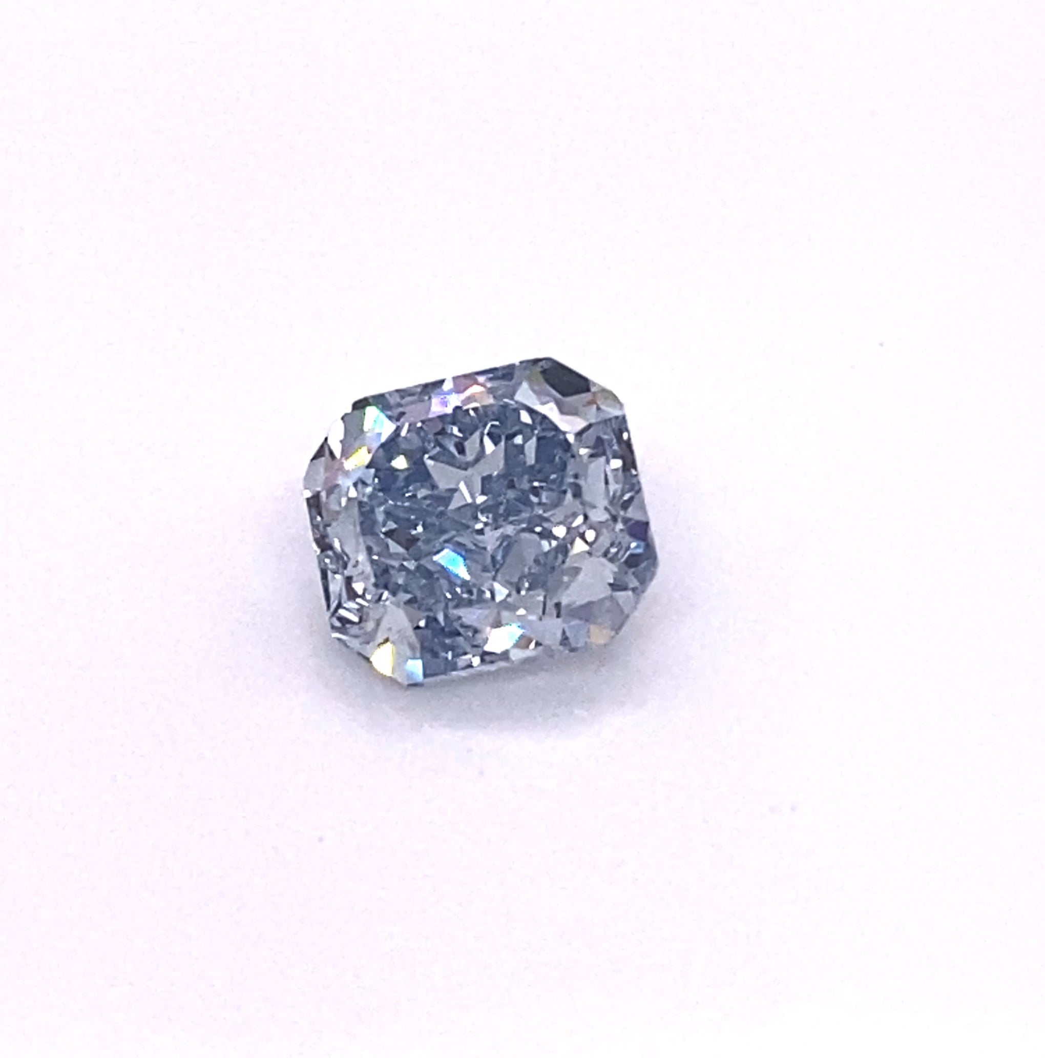 Natural Diamond - Loose Radiant Cut Fancy Intense Blue (HPHT)