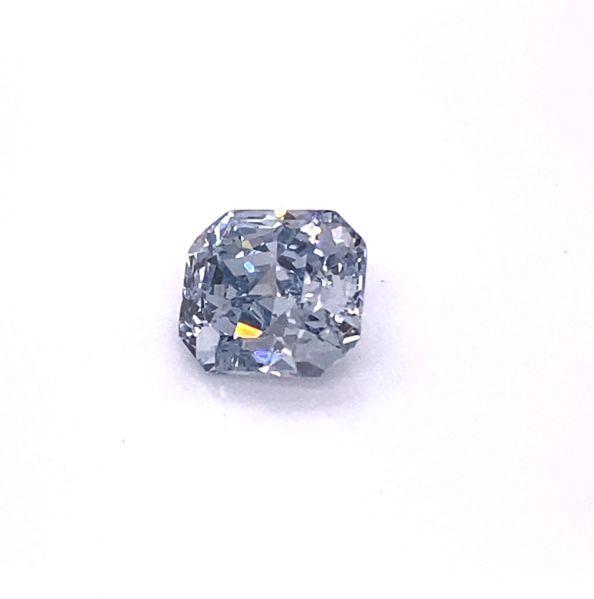 Natural Diamond - Loose Radiant Cut Fancy Intense Blue (HPHT)