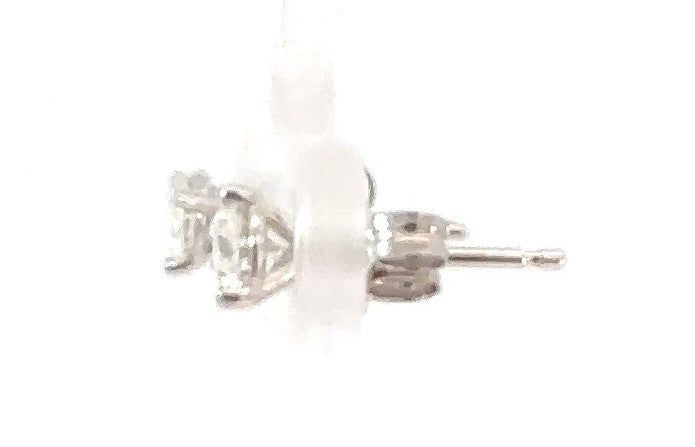 14K White Gold, Lab Diamond Earrings