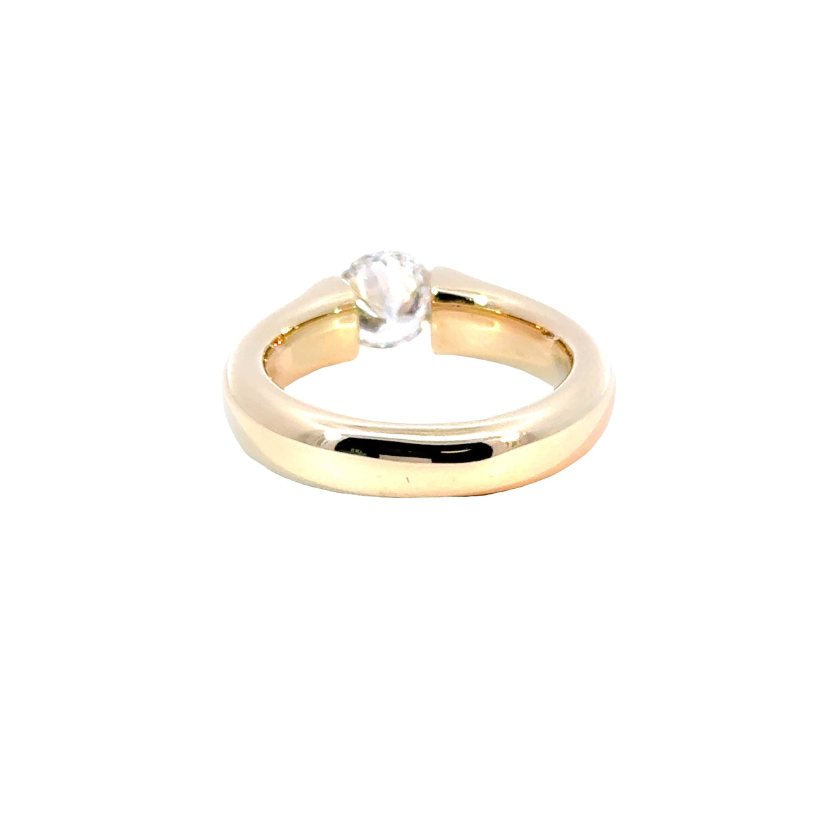14KY Custom Tension Set LG Diamond Ring