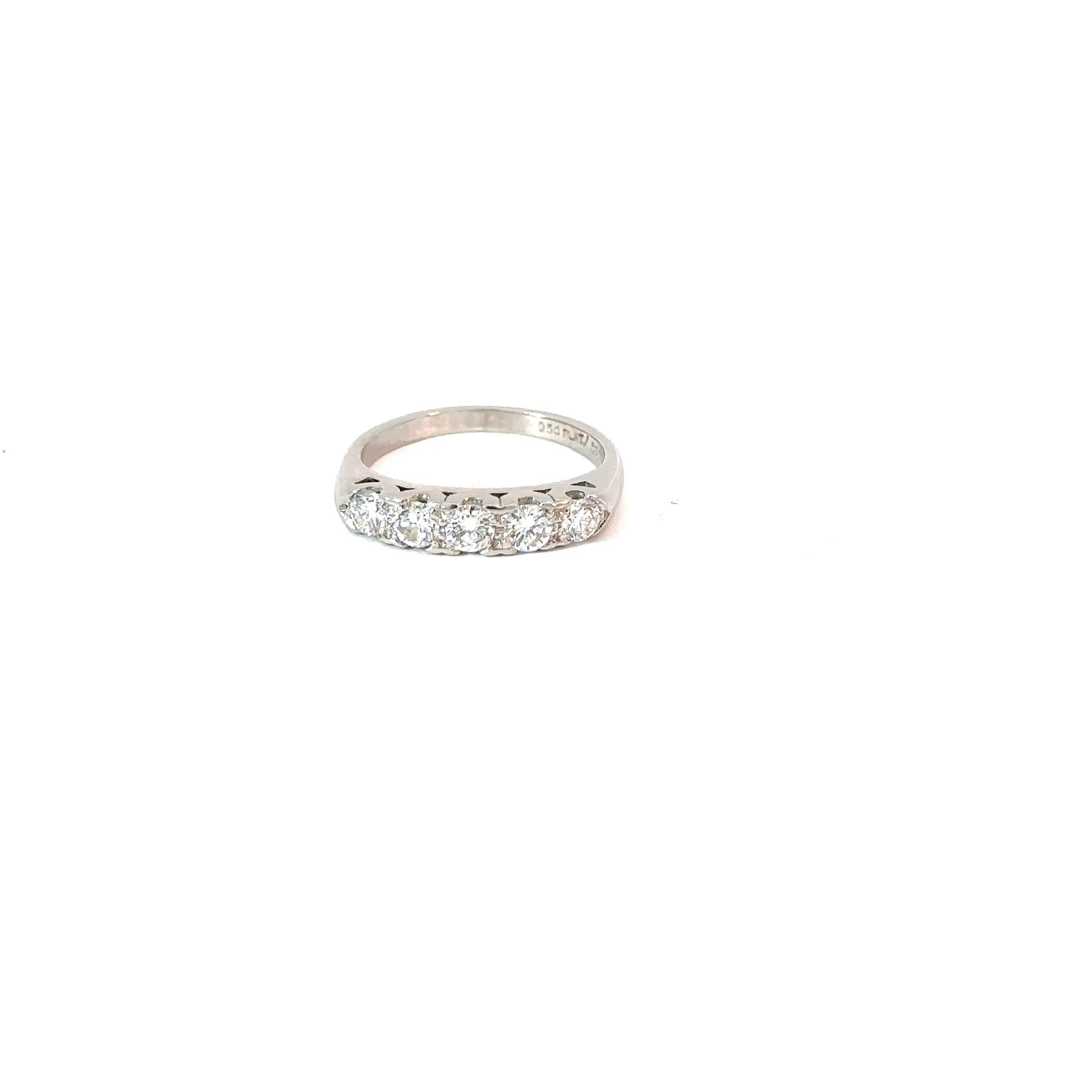 Platinum Estate Diamond Wedding Band