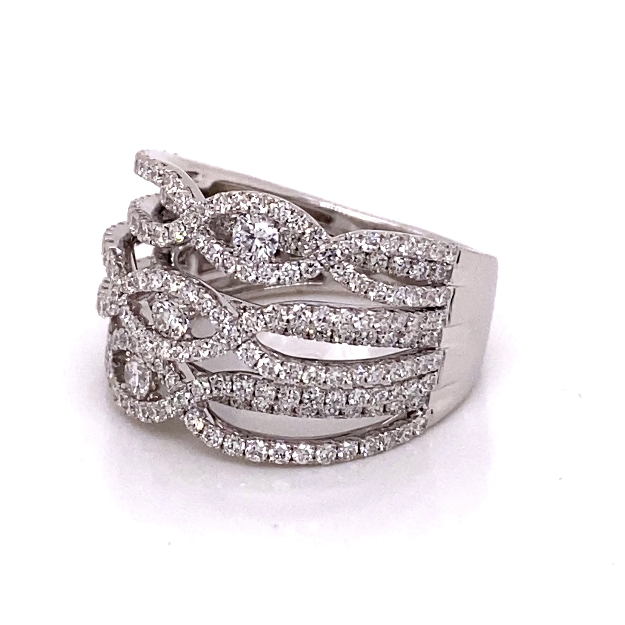 Towne Jewelers & Elma Gill 18KW 2.00ct Diamond Fashion Ring