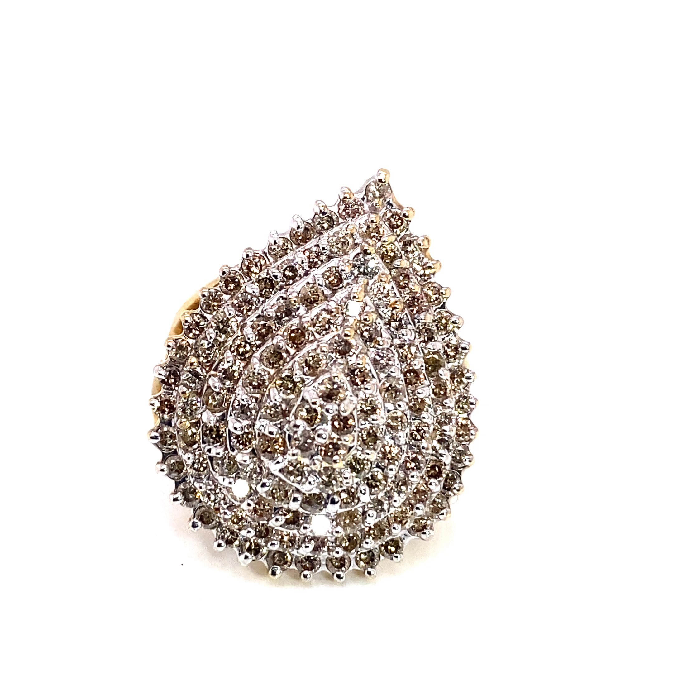 14K Yellow Gold Diamond Ring