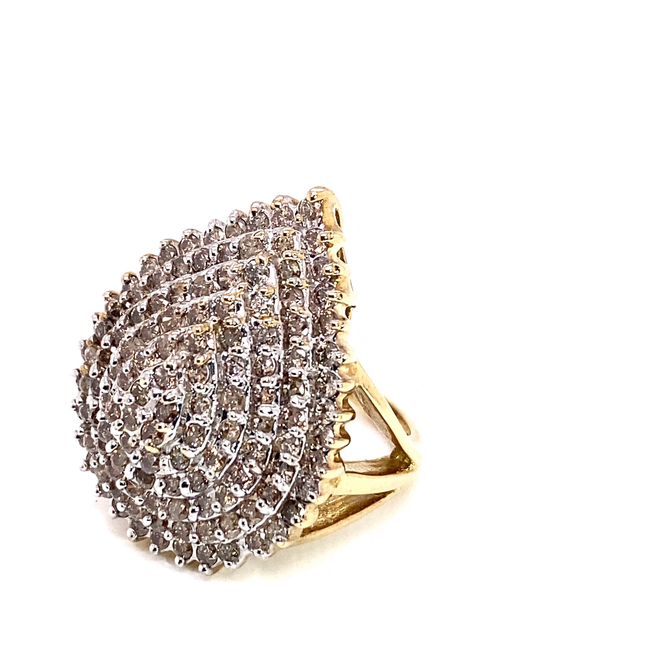 14K Yellow Gold Diamond Ring