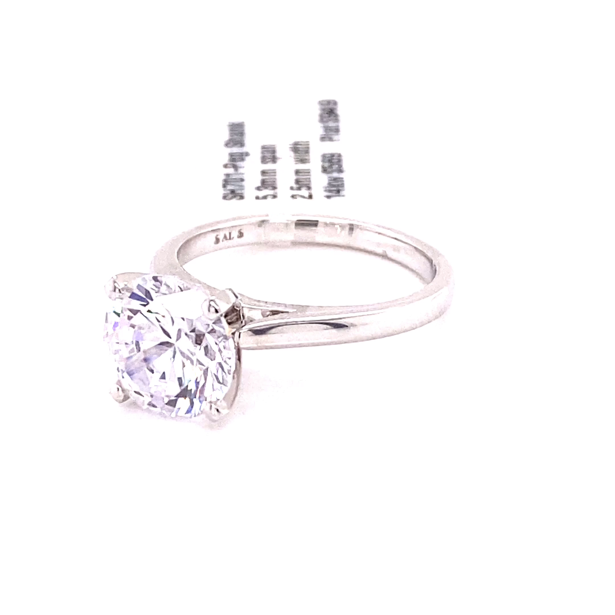 Platinum/Gold Round Diamond Solitaire Ring (Piece by Piece™)