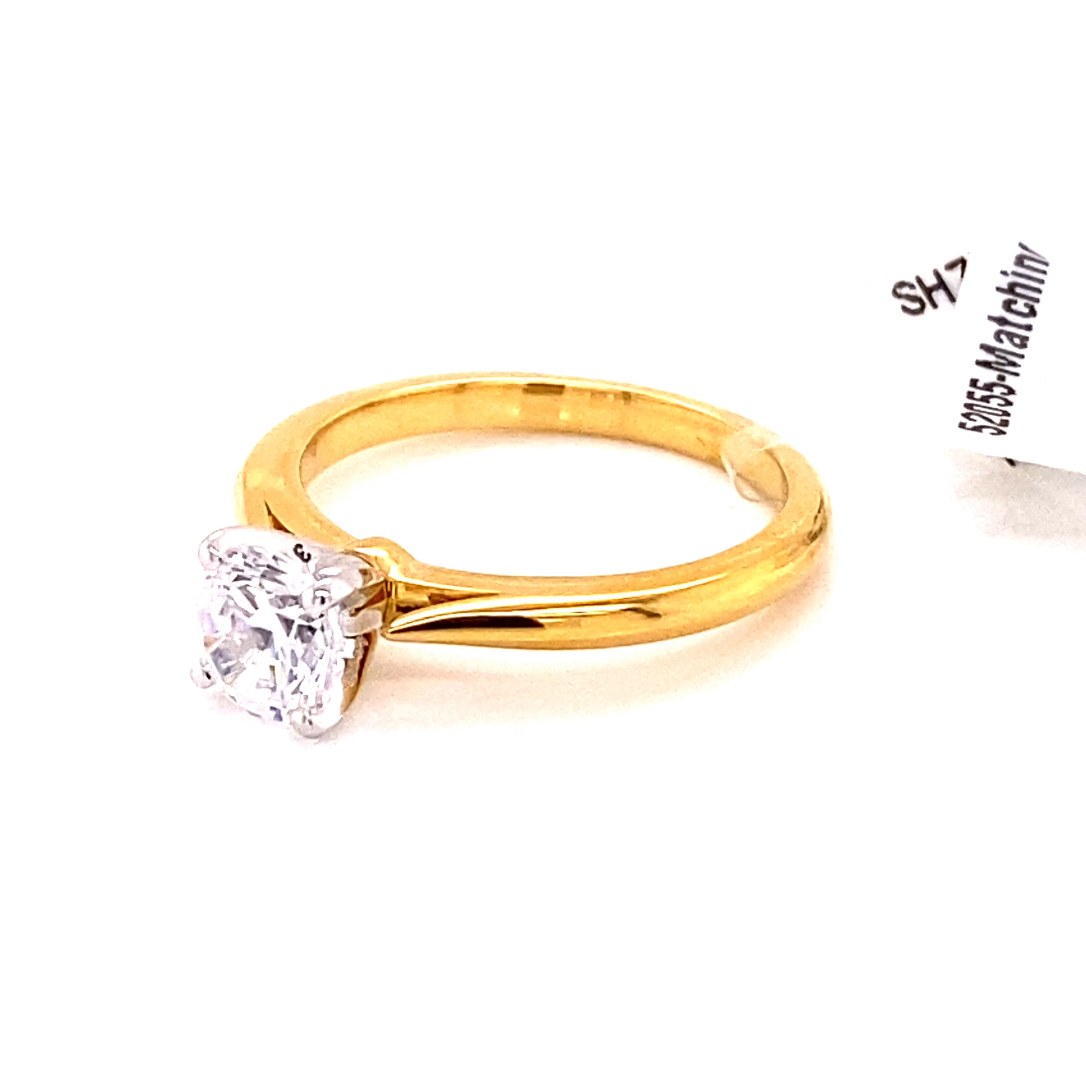 14K Gold Round Diamond Solitaire Ring (Piece by Piece™)