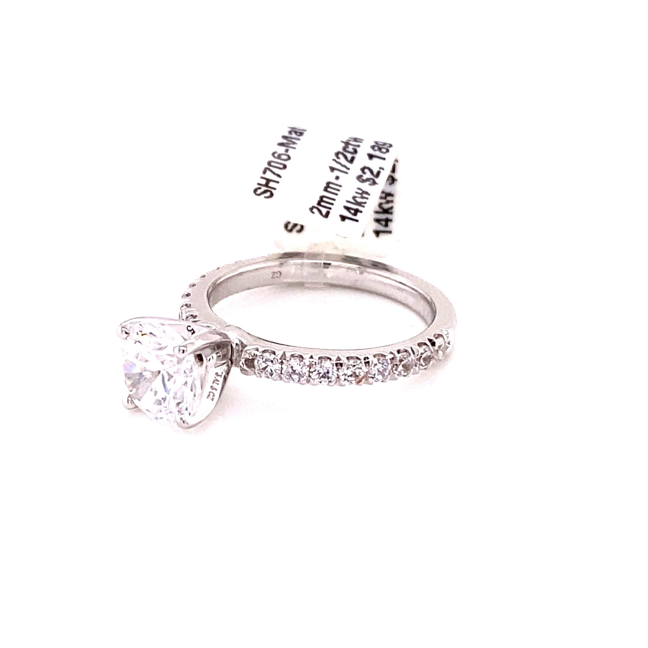 Platinum/Gold Round Diamond Ring (Piece by Piece™)